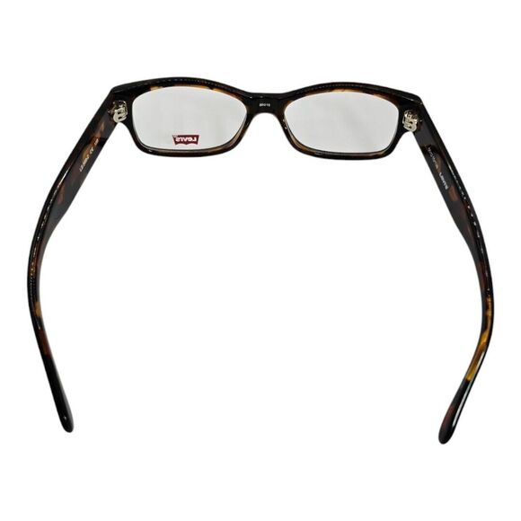 Levi's Eyeglasses LS-568 Black Amber Designer Demo Lens Black 50-15-138 NEW - Picture 3 of 13